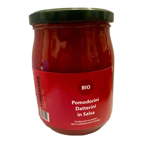 Laboratorio Pomodorini Datterini in Salsa Bio