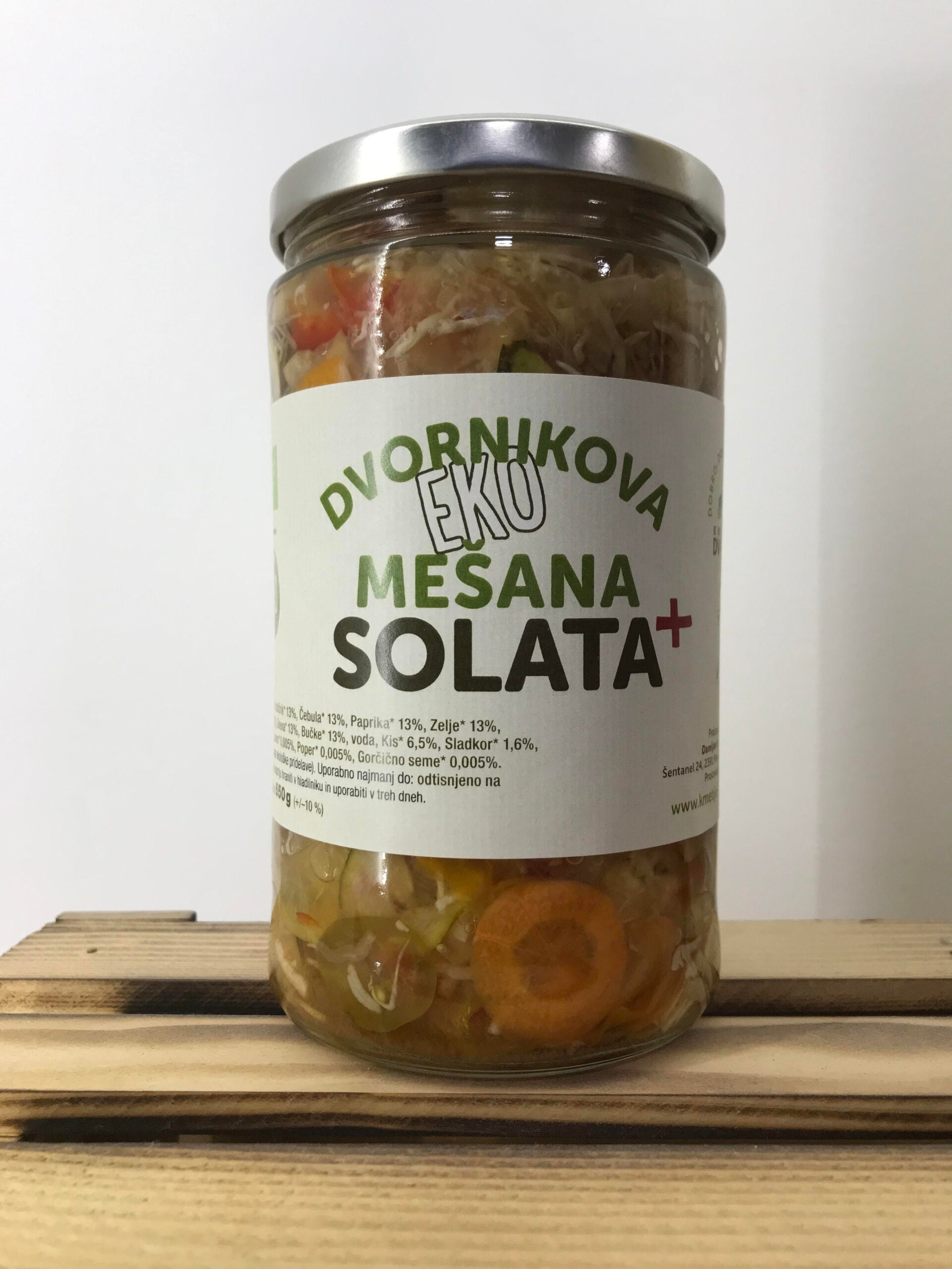 Eingelegter Salat + - aus Dvorniks Garten - Biobauernhof 720g