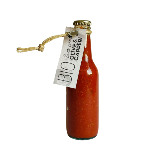 BIO Sugo pronto Oliven & Kapern „ Perché ci Credo“