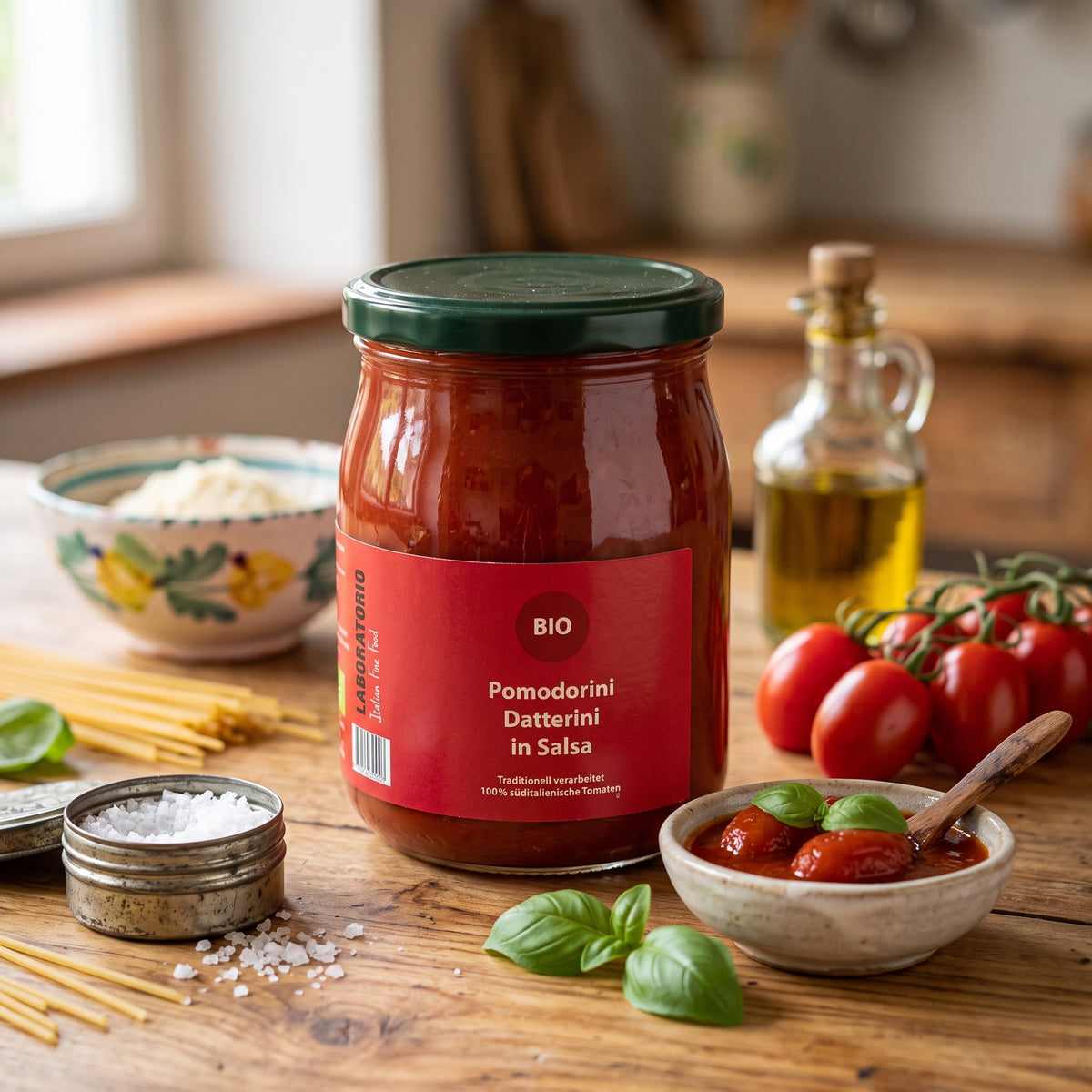 Laboratorio Pomodorini Datterini in Salsa Bio