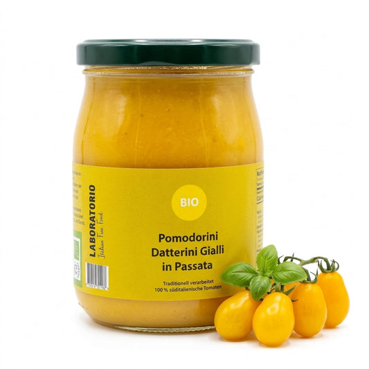 Laboratorio Pomodorini gialli in passata Bio