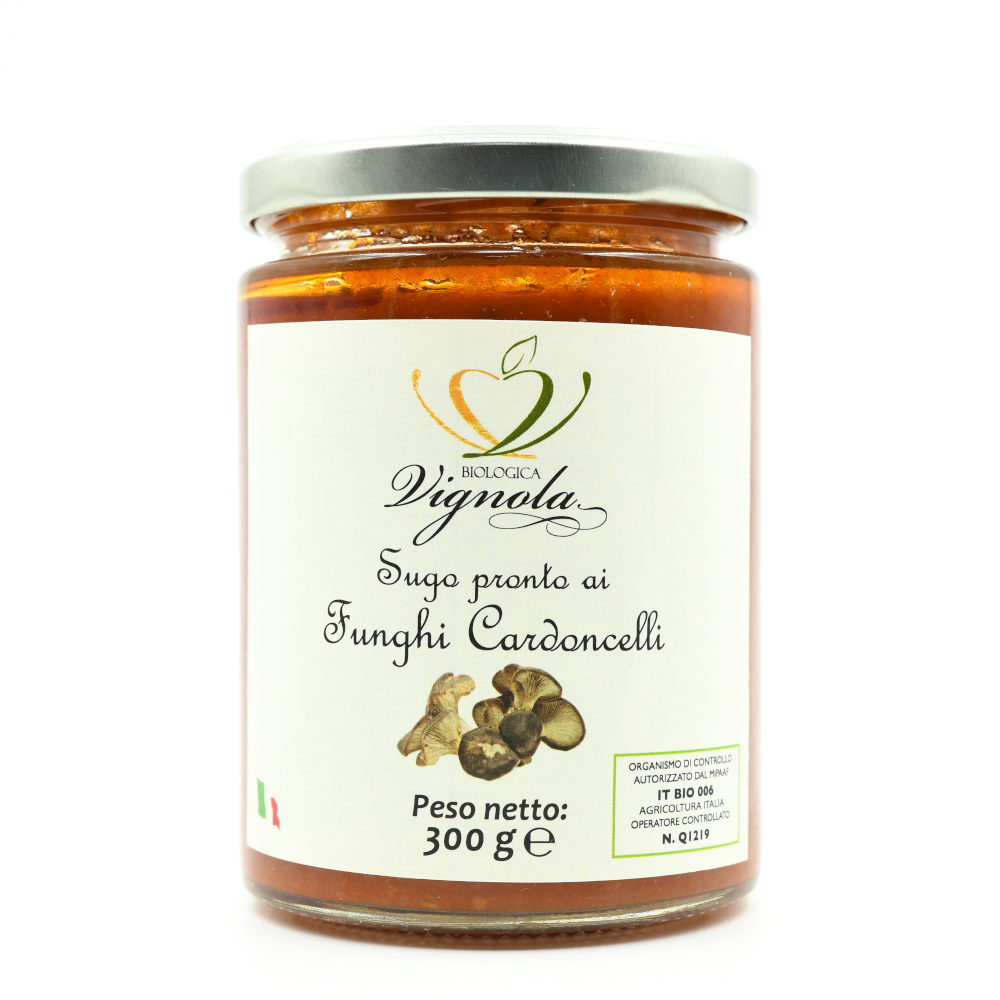 Sugo ai Cardoncelli Bio - Bio Tomaten mit Seitlingen Pilze