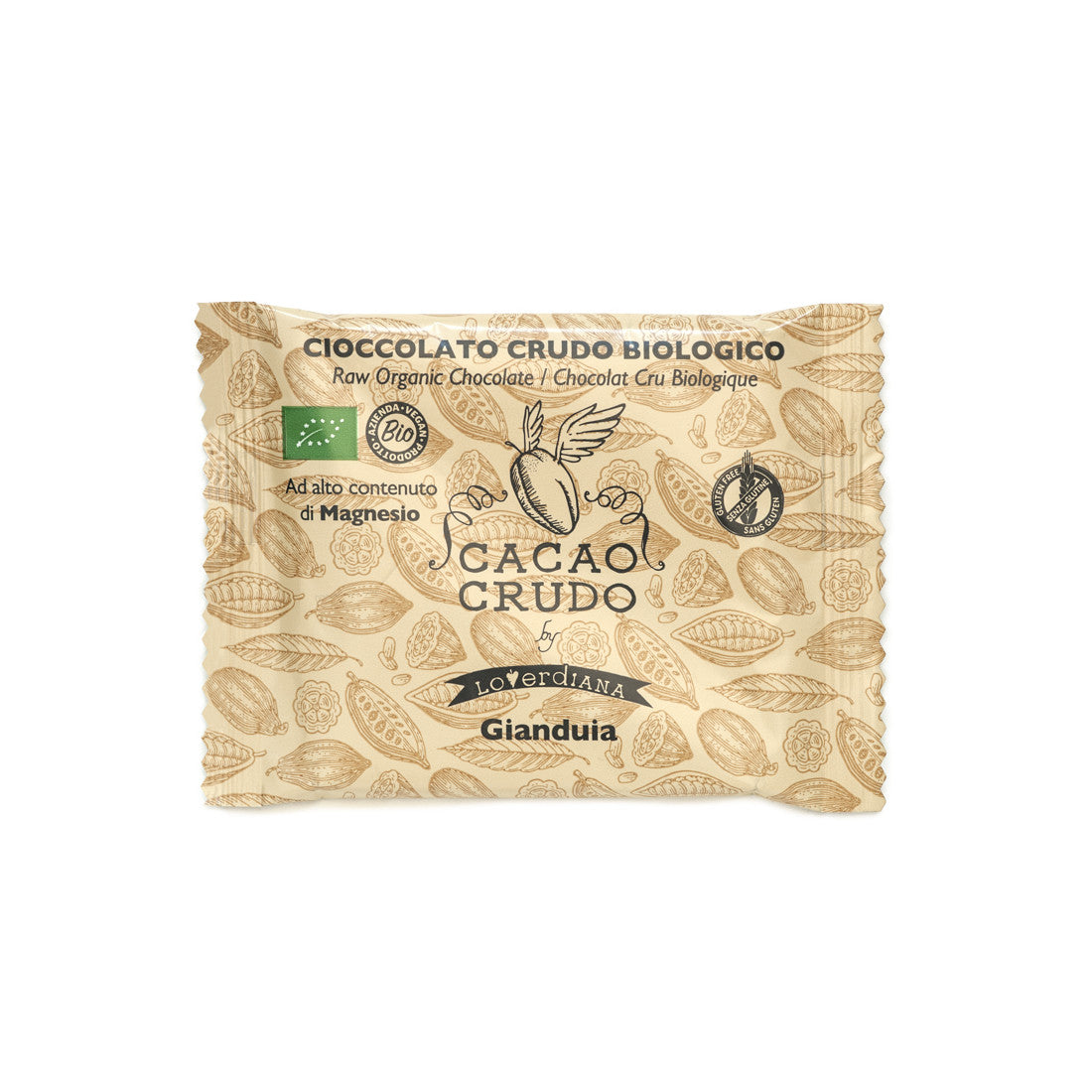 Cacao Crudo „Gianduja“ Haselnuss Rohschokolade